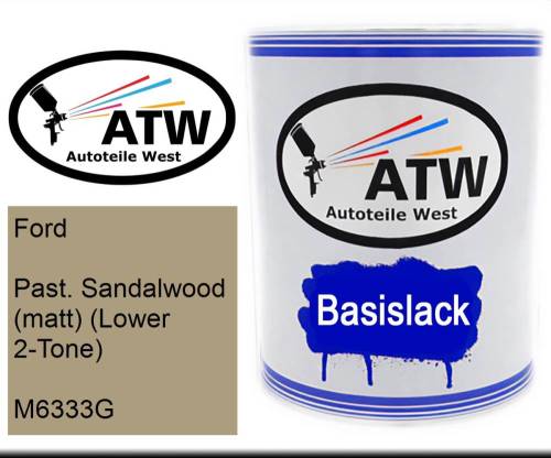 Ford, Past. Sandalwood (matt) (Lower 2-Tone), M6333G: 1L Lackdose, von ATW Autoteile West.